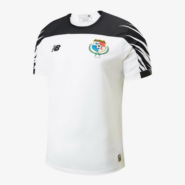 Tailandia Camiseta Panamá Replica Segunda Ropa 2019 Blanco Negro